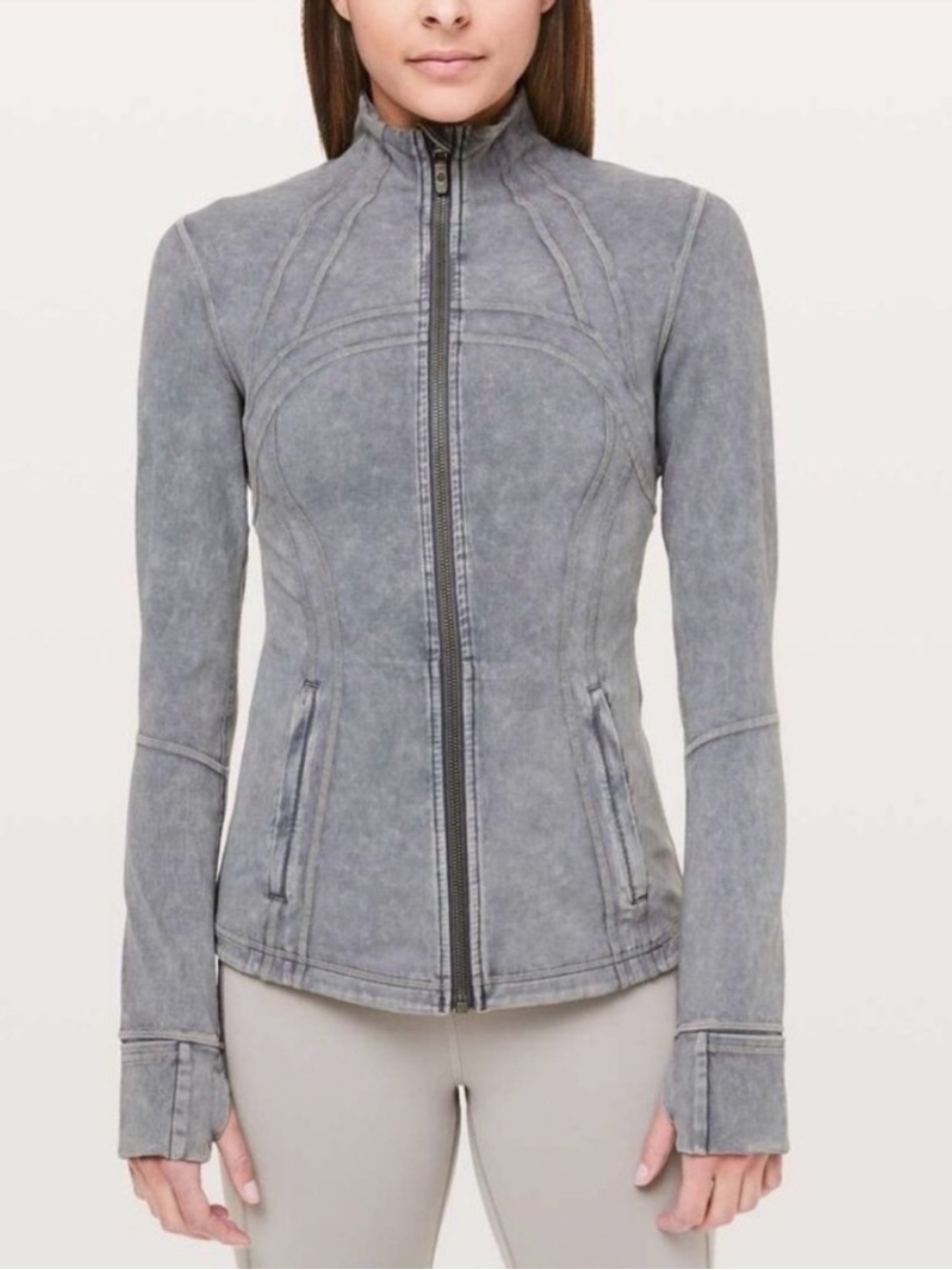 Lululemon NWT Define Jacket Ice Dye
Wash Asphalt Grey Size 8 Retail $128